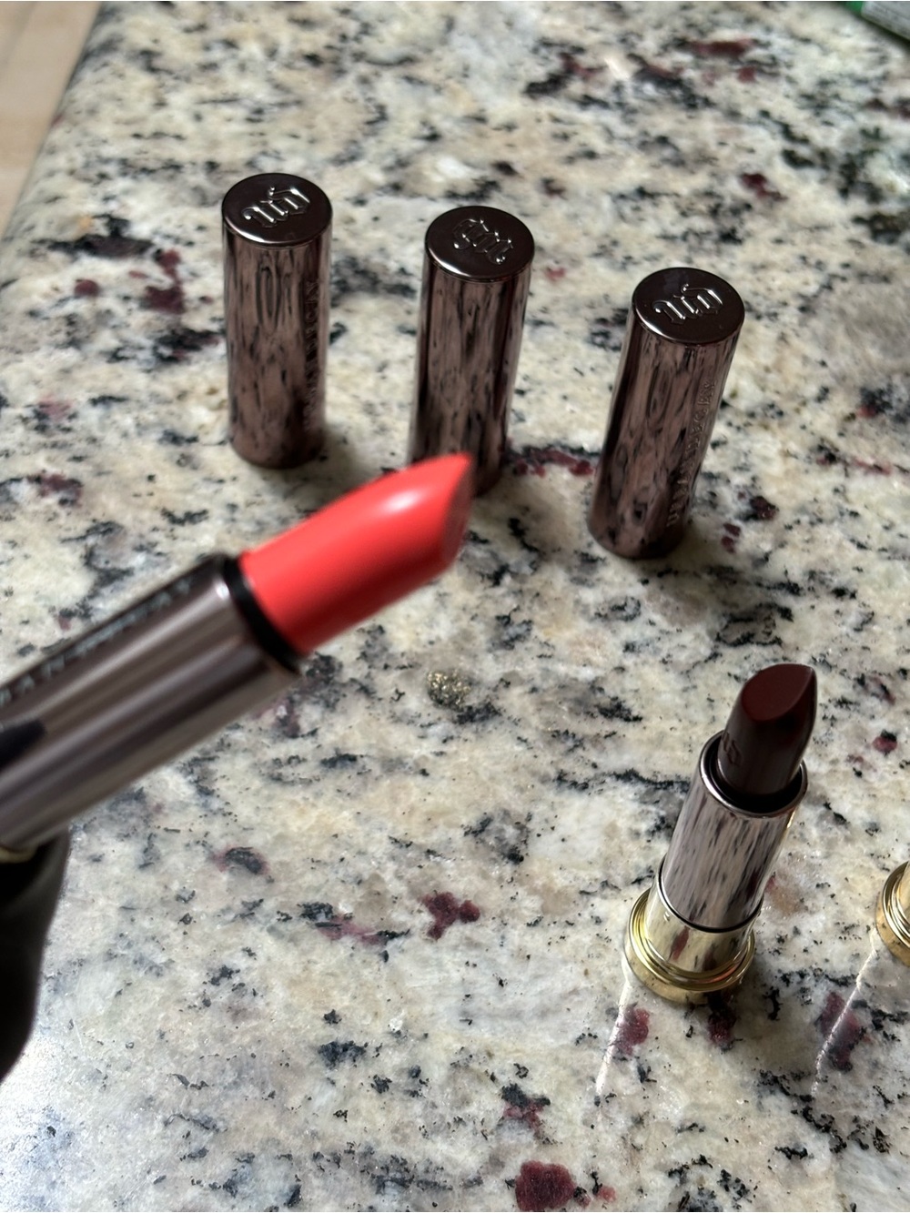 ✨New 3 Pc✨Urban Decay Trio Lipstick Set — Snitch, Disturbed, 714 - Picture 6 of 10